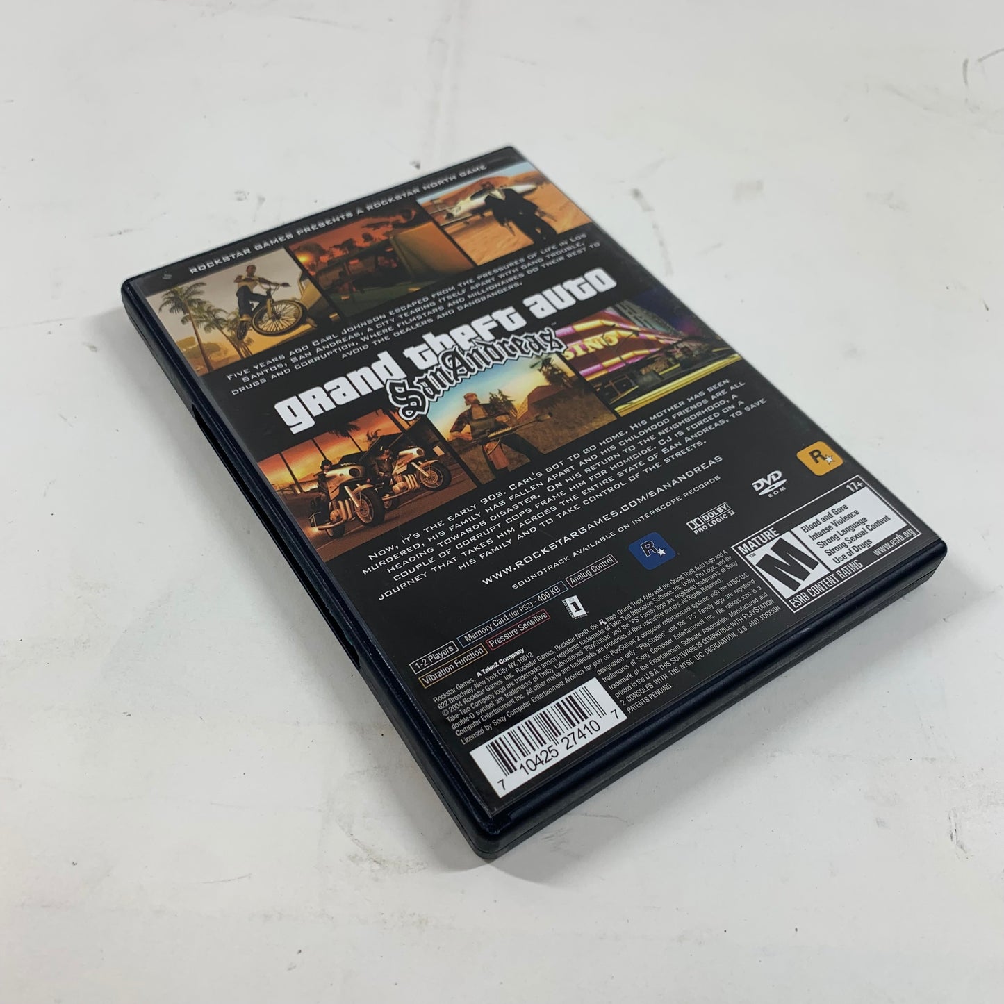 Grand Theft Auto San Andreas (Sony PlayStation 2 PS2, 2004)