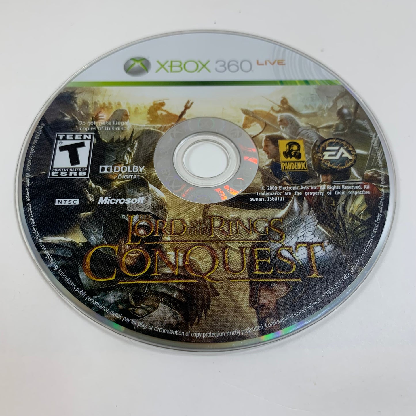 Lord of the Rings Conquest (Microsoft Xbox 360, 2009)
