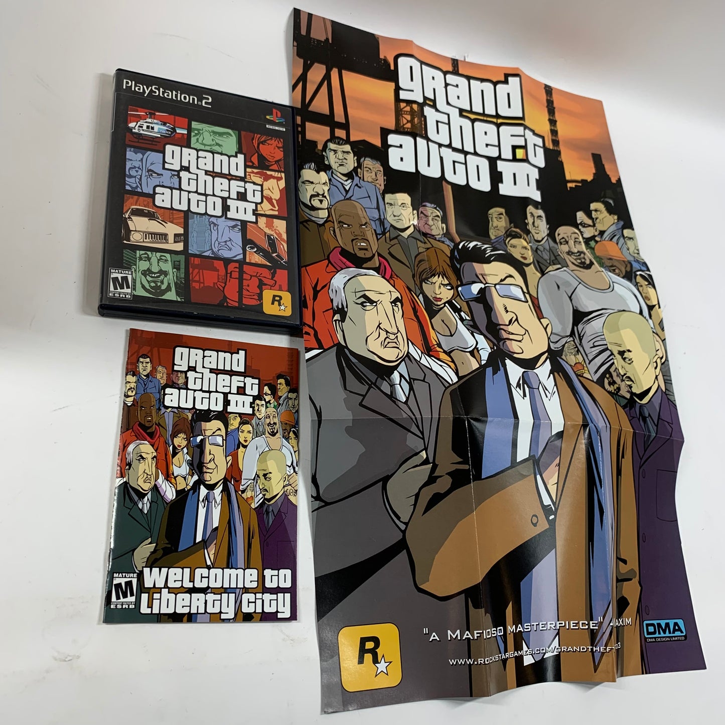 Grand Theft Auto III (Sony PlayStation 2 PS2, 2001)
