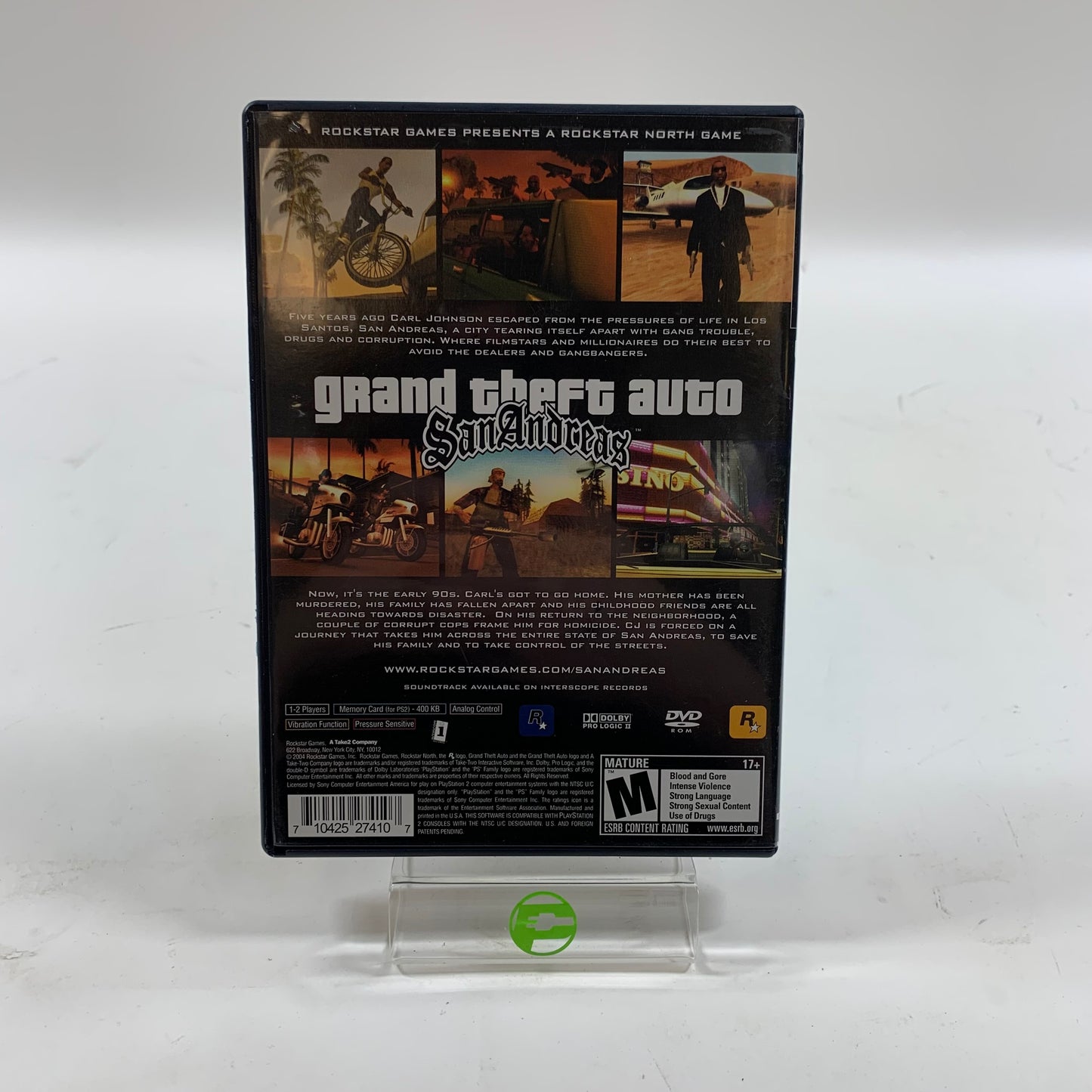 Grand Theft Auto San Andreas (Sony PlayStation 2 PS2, 2004)