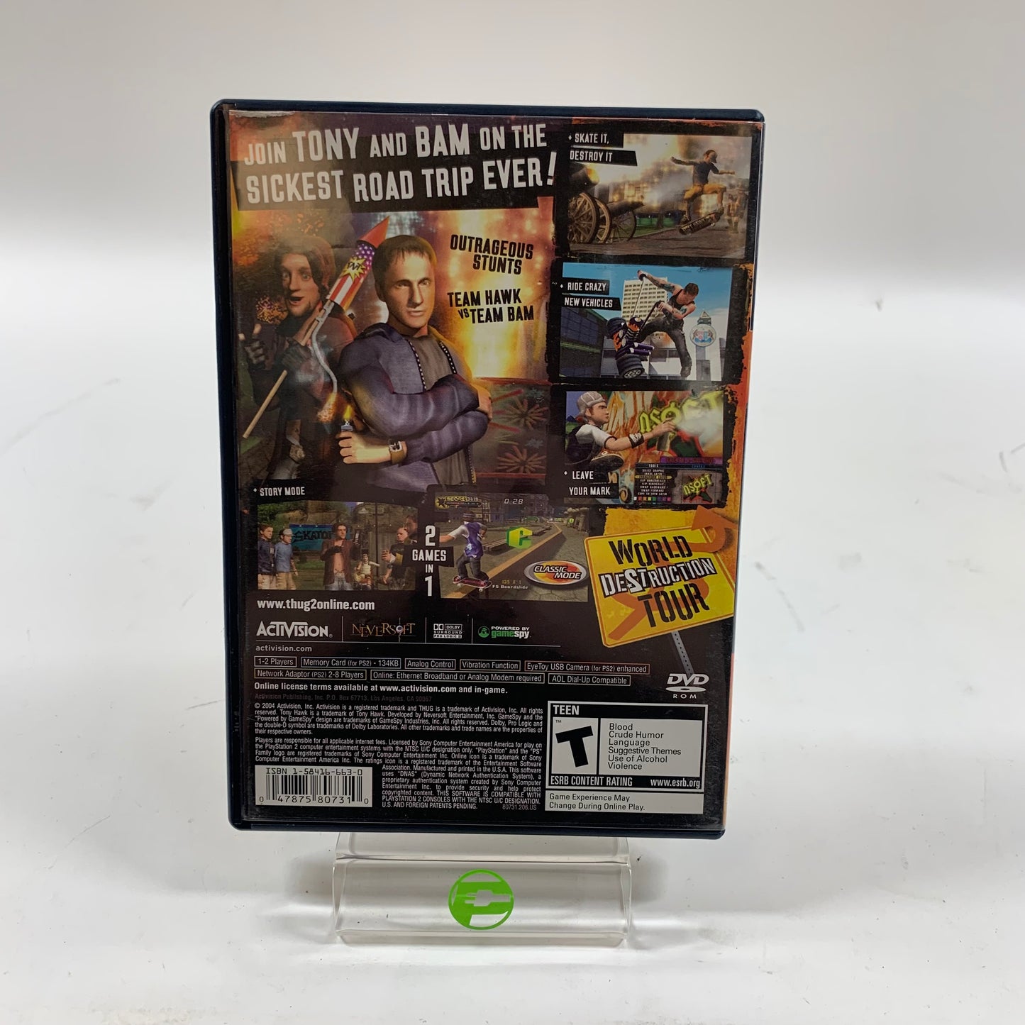 Tony Hawk Underground 2 (Sony PlayStation 2 PS2, 2004)