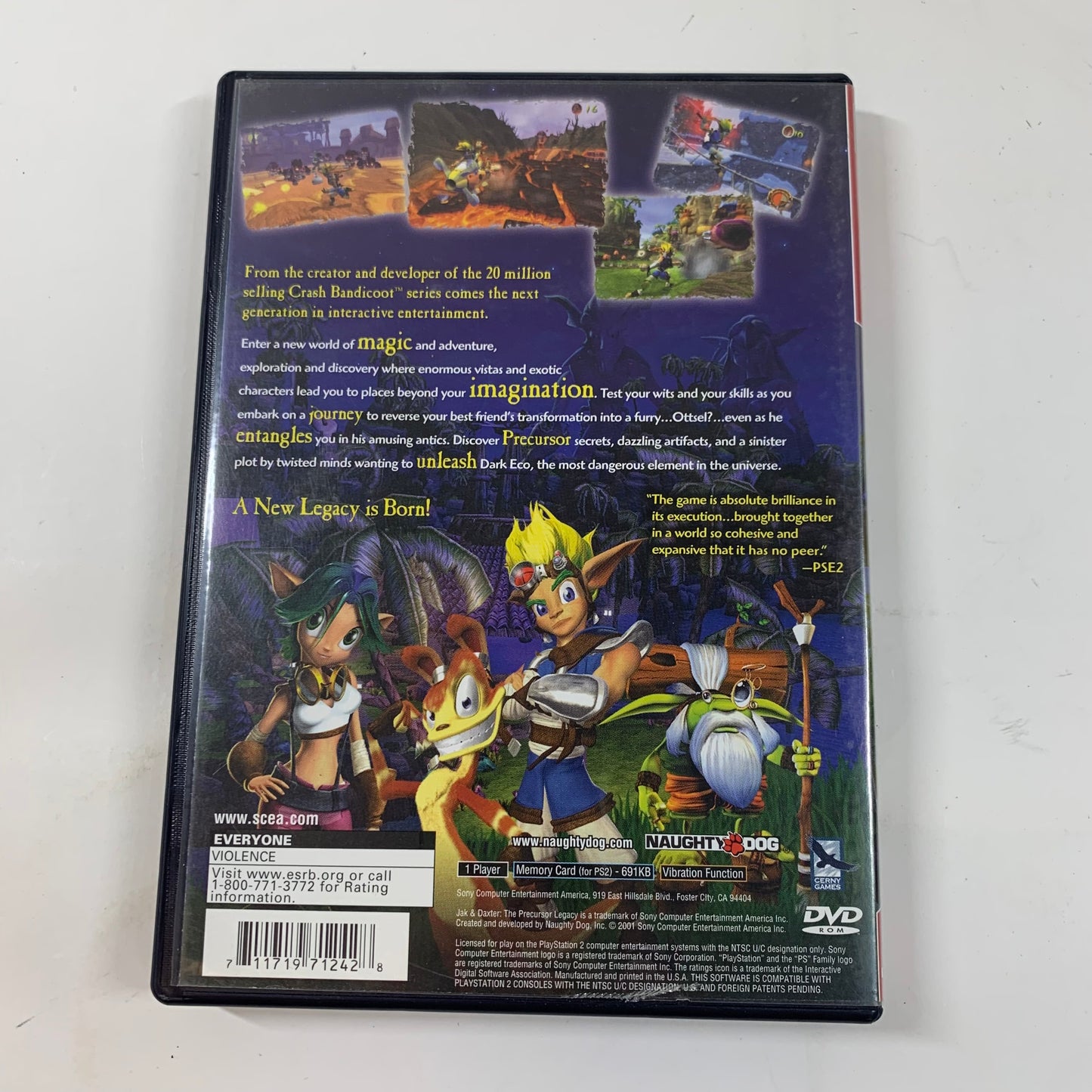 Jak and Daxter The Precursor Legacy (Sony PlayStation 2 PS2, 2001)