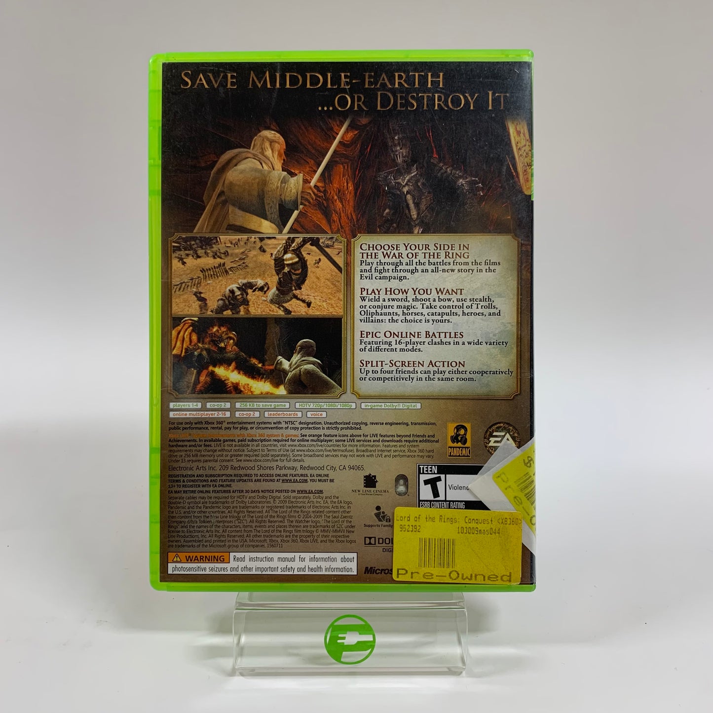 Lord of the Rings Conquest (Microsoft Xbox 360, 2009)