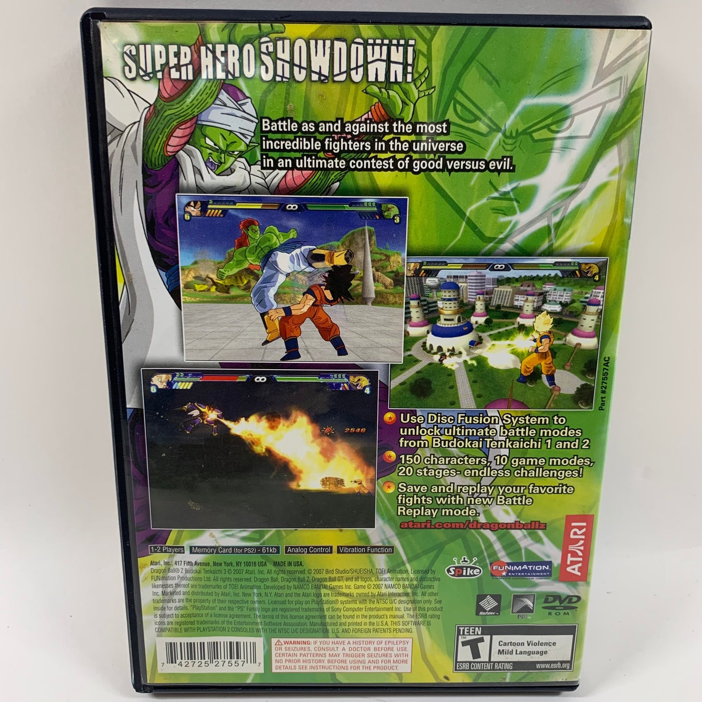 Dragon Ball Z Budokai Tenkaichi 3 (Sony PlayStation 2 PS2, 2007)