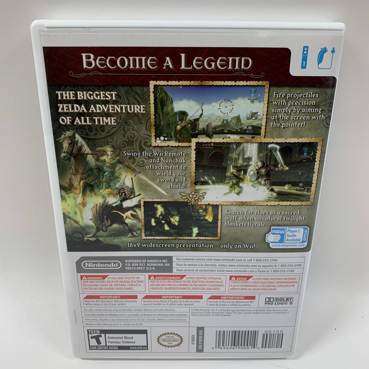 Zelda Twilight Princess (Nintendo Wii, 2006)