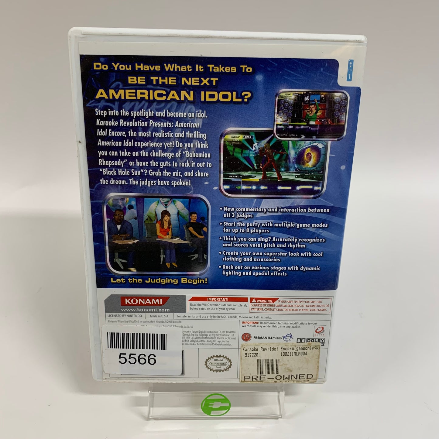 Karaoke Revolution American Idol Encore Bundle (Nintendo Wii, 2006)