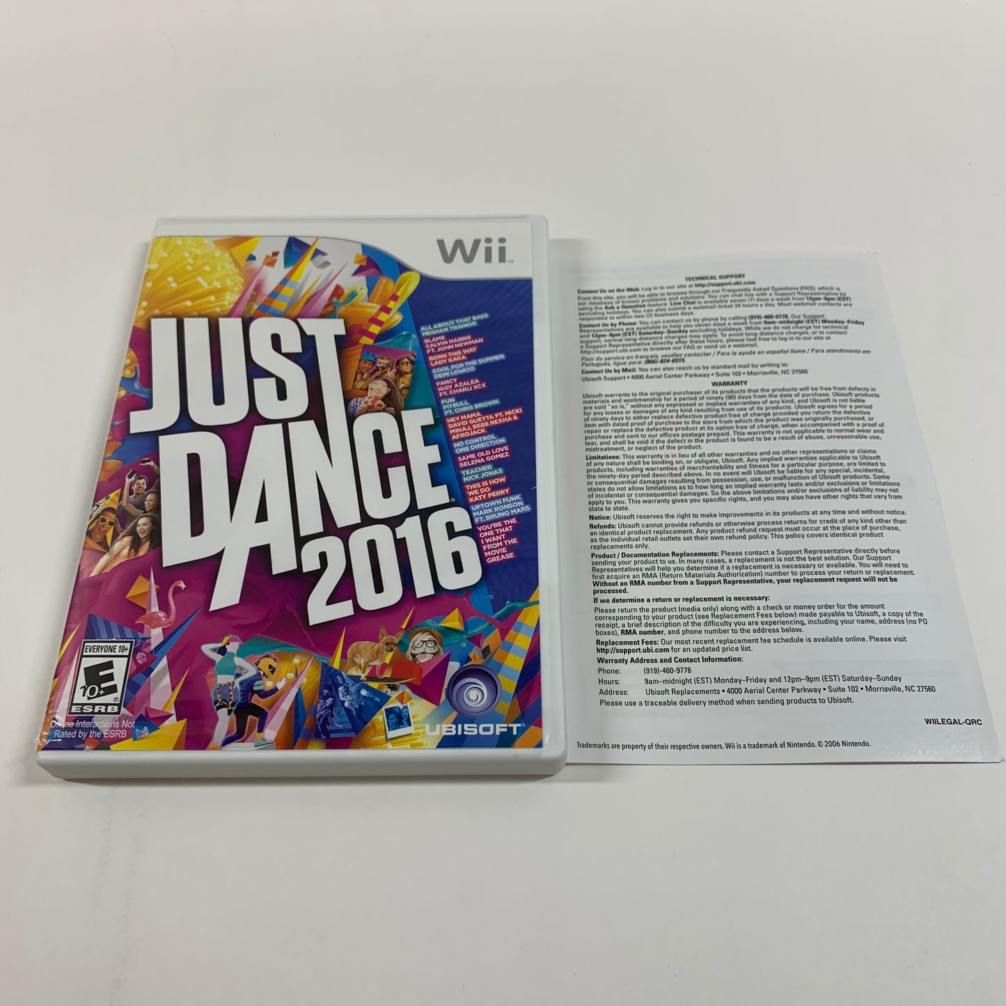 Just Dance 2016 (Nintendo Wii, 2015)