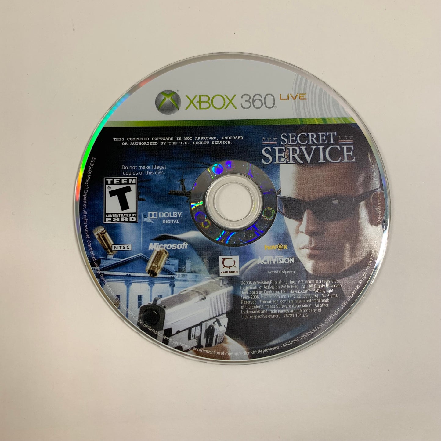 Secret Service Ultimate Sacrifice (Microsoft Xbox 360, 2008)