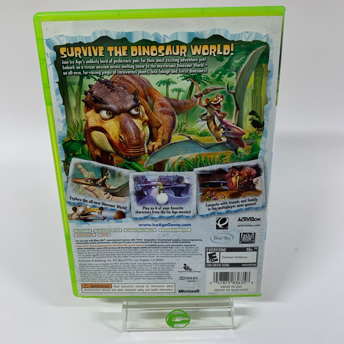 Ice Age: Dawn of the Dinosaurs (Microsoft Xbox 360, 2009)