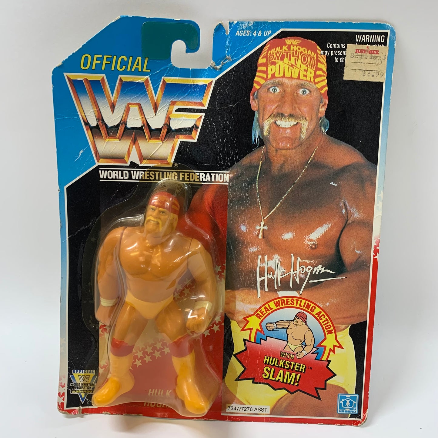 Hasbro 1992 WWF Hulk Hogan Series 5, Hulkster Slam 7347/7276