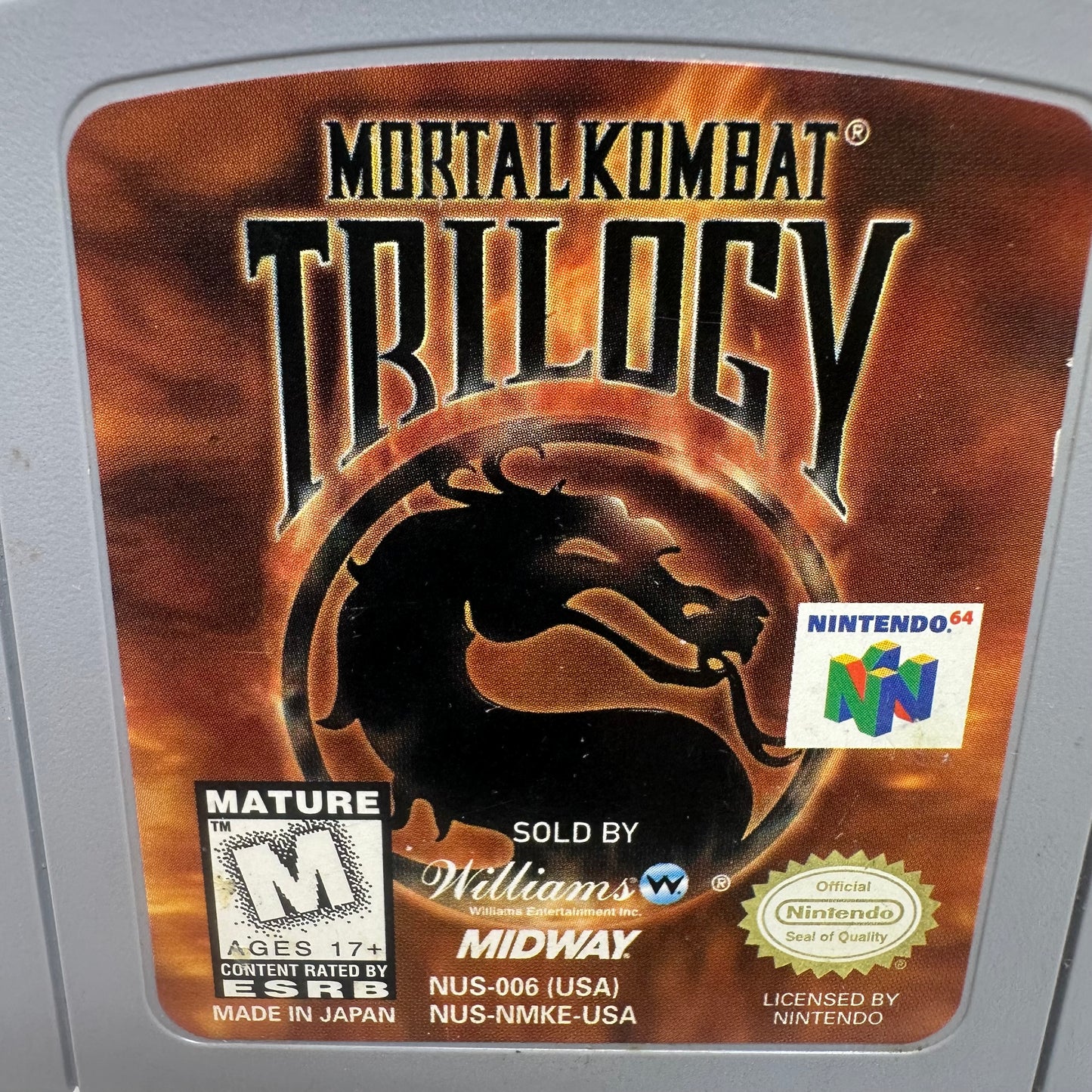 Mortal Kombat Trilogy (Nintendo 64 N64, 1996)