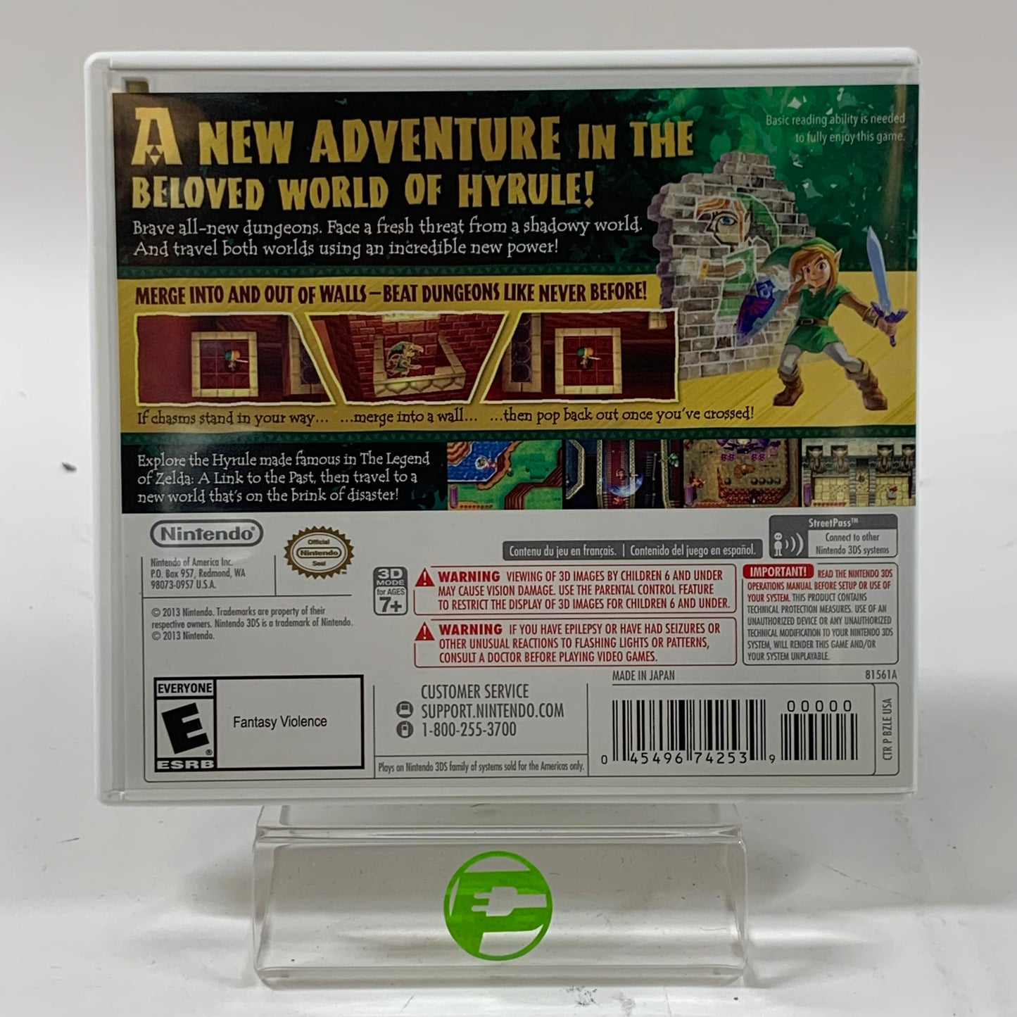 Zelda A Link Between Worlds (Nintendo 3DS, 2013)