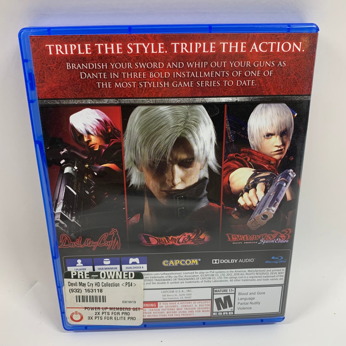 Devil May Cry HD Collection (Sony PlayStation 4 PS4, 2018)