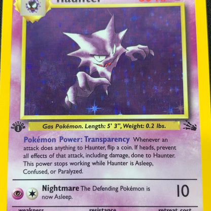 Pokémon TCG Fossil Haunter 6/62 Holofoil English 1st Edition LP