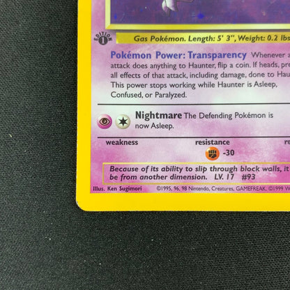 Pokémon TCG Fossil Haunter 6/62 Holofoil English 1st Edition LP
