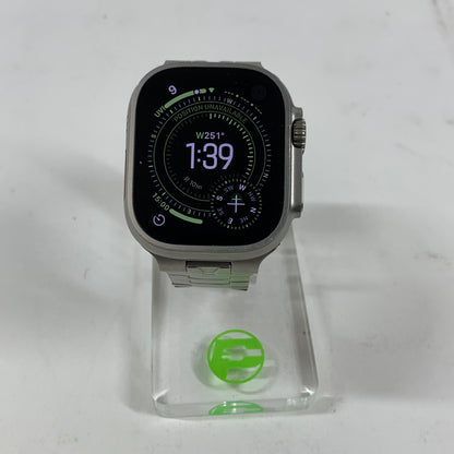 Unlocked Apple Watch Ultra 2 49MM Natural Titanium Aftermarket Band MX4D3LW/A