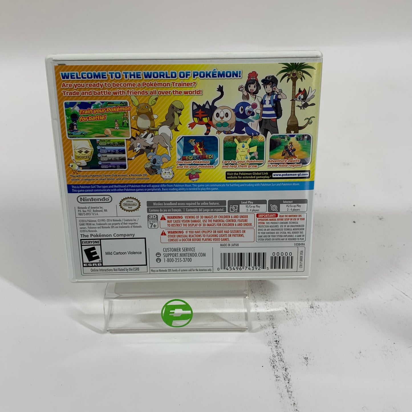 Pokemon Sun (Nintendo 3DS, 2016)