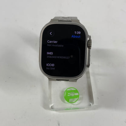 Unlocked Apple Watch Ultra 2 49MM Natural Titanium Aftermarket Band MX4D3LW/A