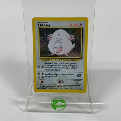 Pokémon TCG Base Set Chansey 3/102 Holofoil English