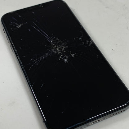 Unlocked Apple iPhone X 64GB Cracked Front and Back