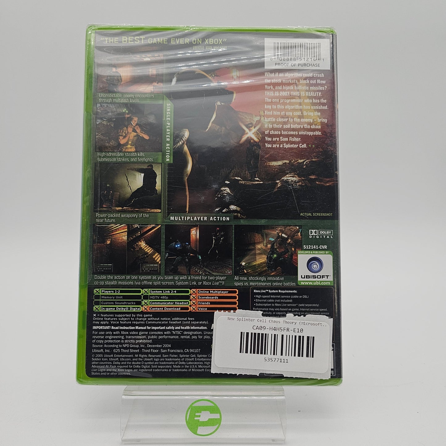New Splinter Cell Chaos Theory (Microsoft Xbox, 2005)