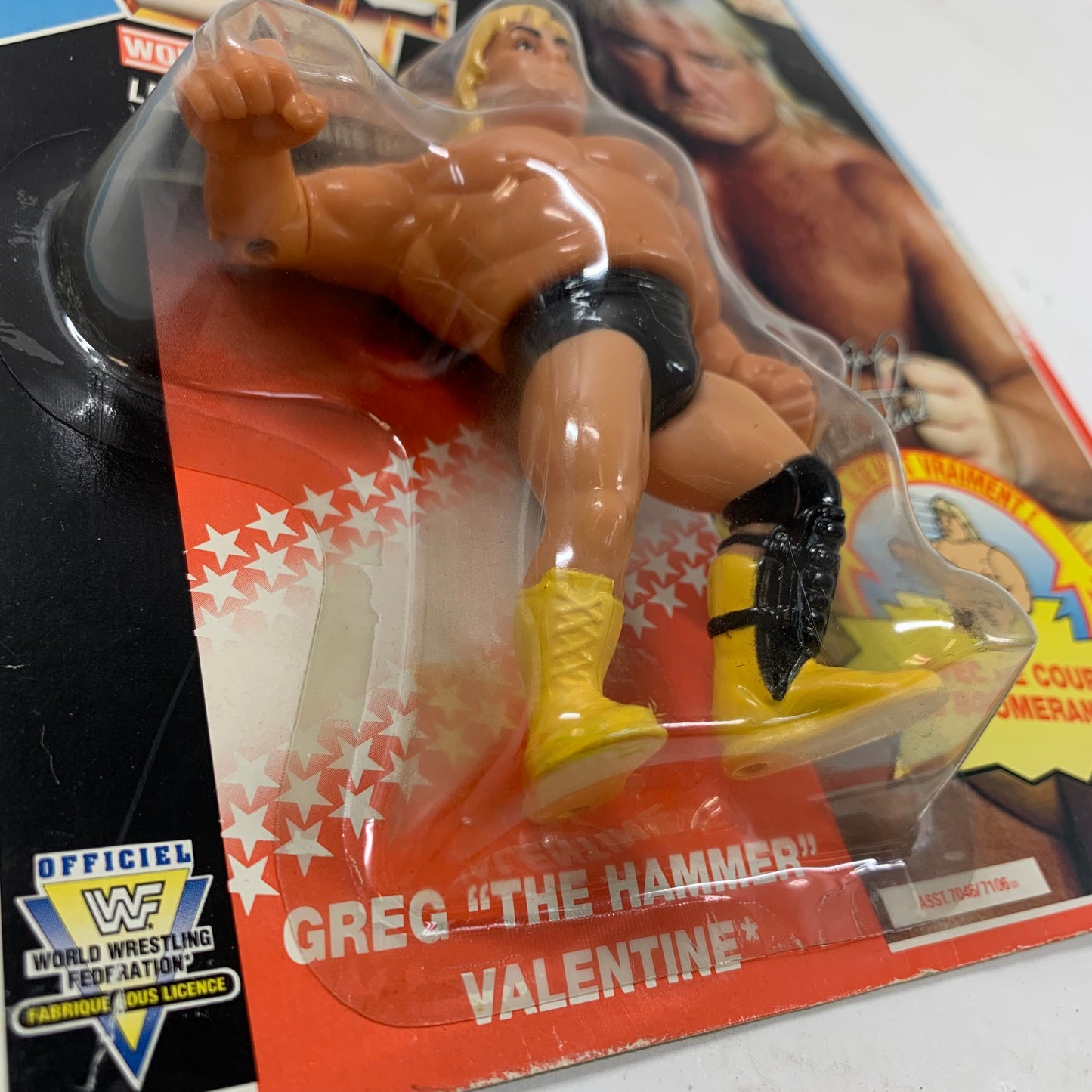 Greg The Hammer Valentine 1991 WWF Hasbro Series 3 Action Figure 7046/7106