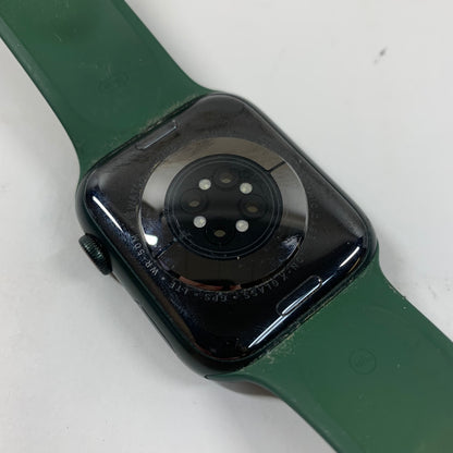Unlocked Apple Watch Series 7 45MM Green Aluminum Green Alpine Loop MKJ93LL/A