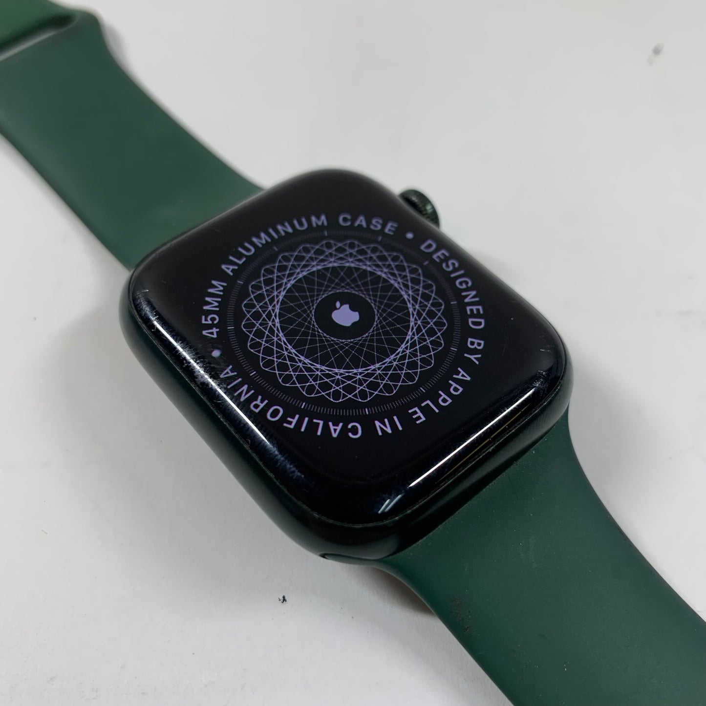 Unlocked Apple Watch Series 7 45MM Green Aluminum Green Alpine Loop MKJ93LL/A
