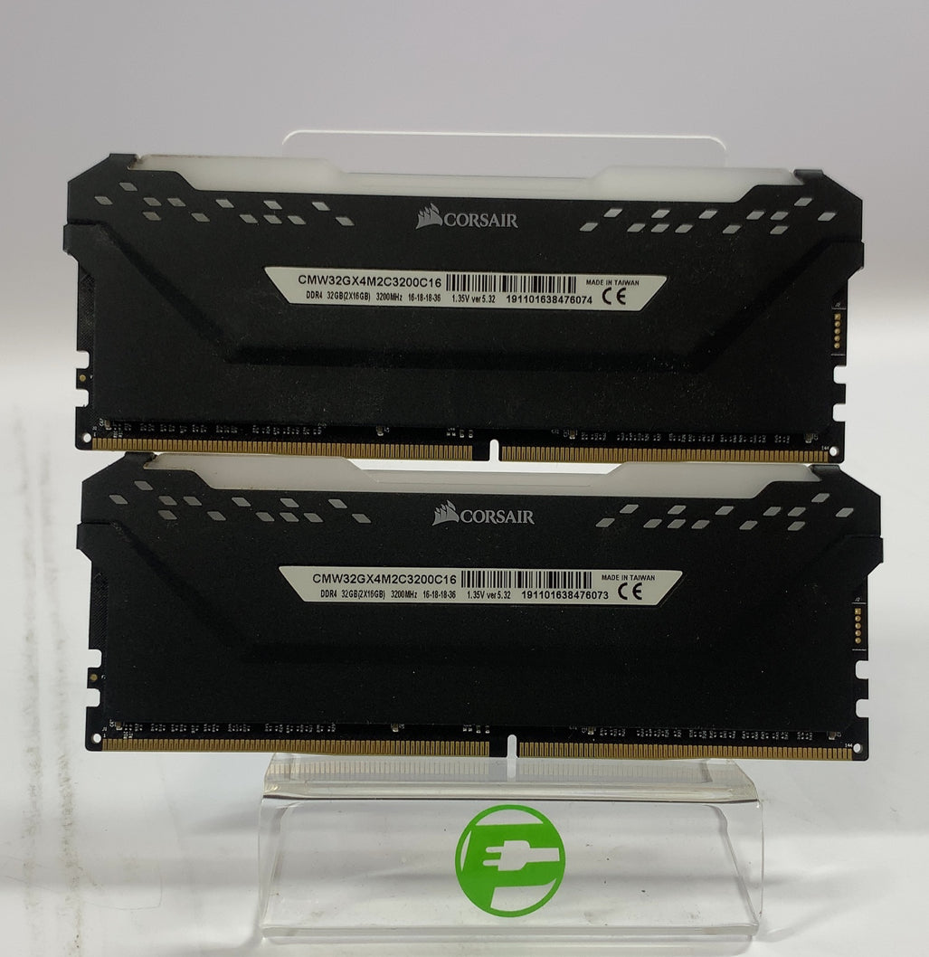 Corsair Vengeance RGB Pro 32GB (2x16GB) RAM DDR4 3200MHz CMW32GX4M2C3200C16