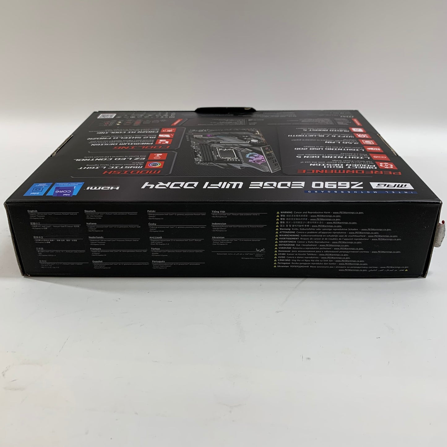 MSi z690 edge wifi ddr4 PCI Express 5.0 Slot ITX