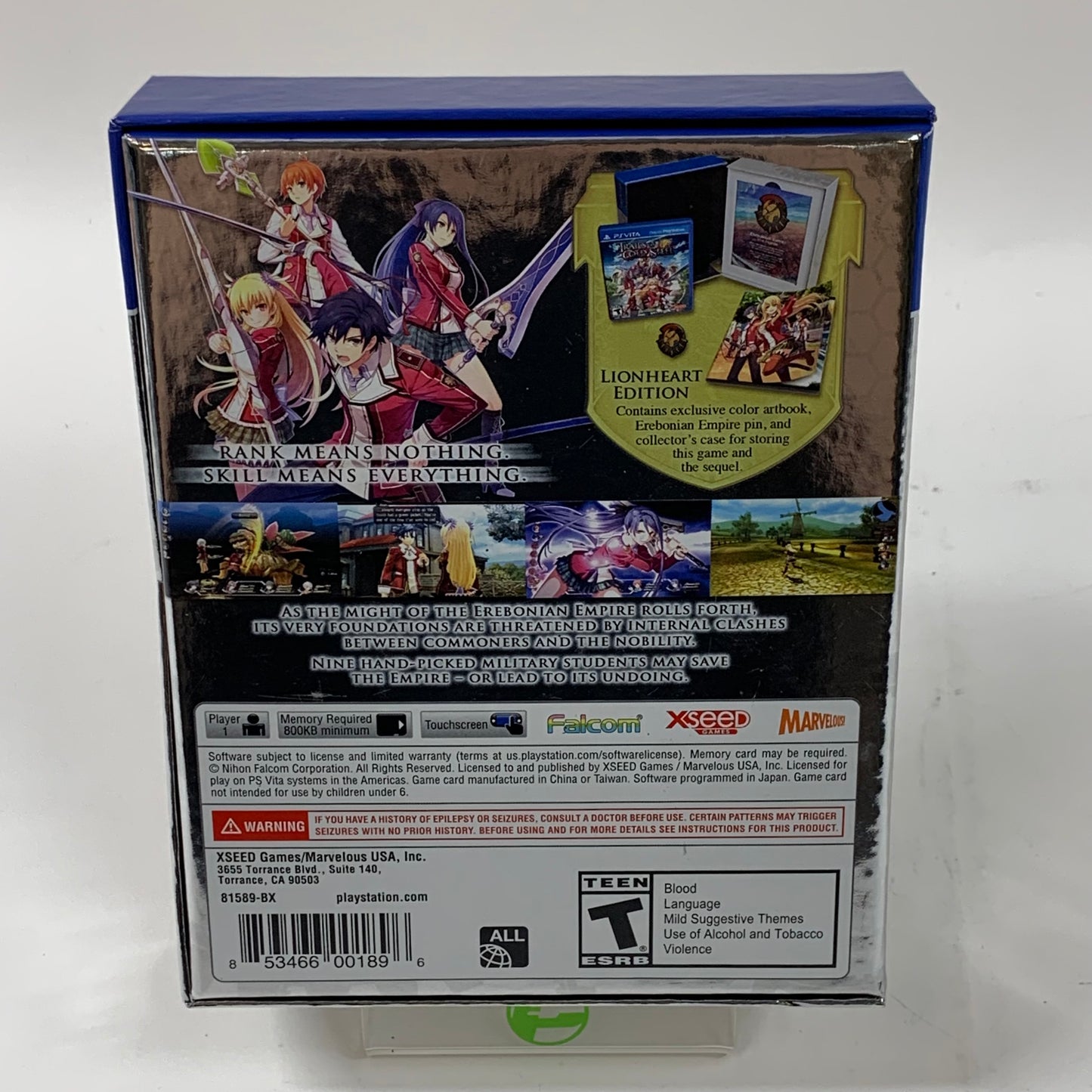 Legend of Heroes: Trails of Cold Steel [Lionheart Edition] (PS Vita, 2015)