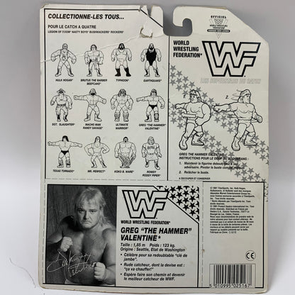 Greg The Hammer Valentine 1991 WWF Hasbro Series 3 Action Figure 7046/7106