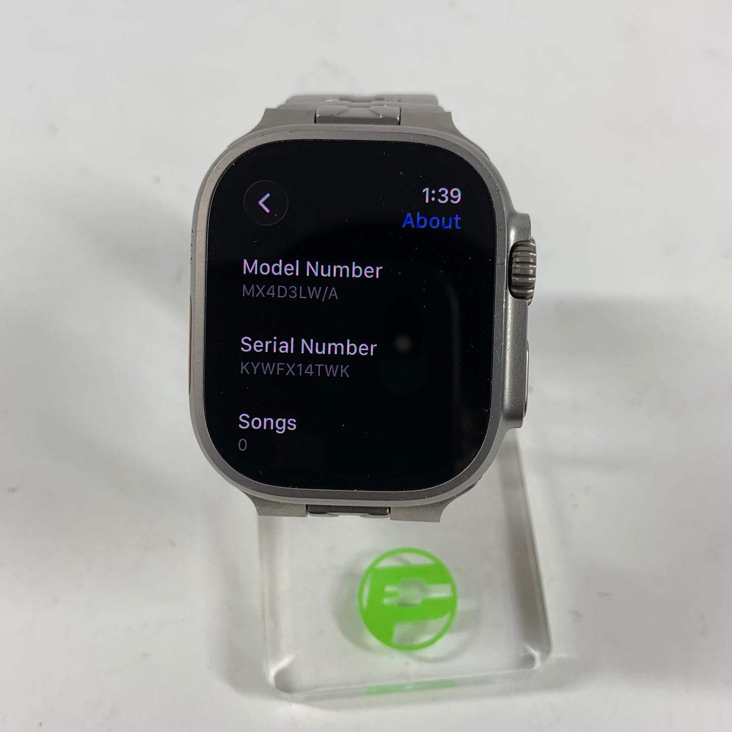 Unlocked Apple Watch Ultra 2 49MM Natural Titanium Aftermarket Band MX4D3LW/A
