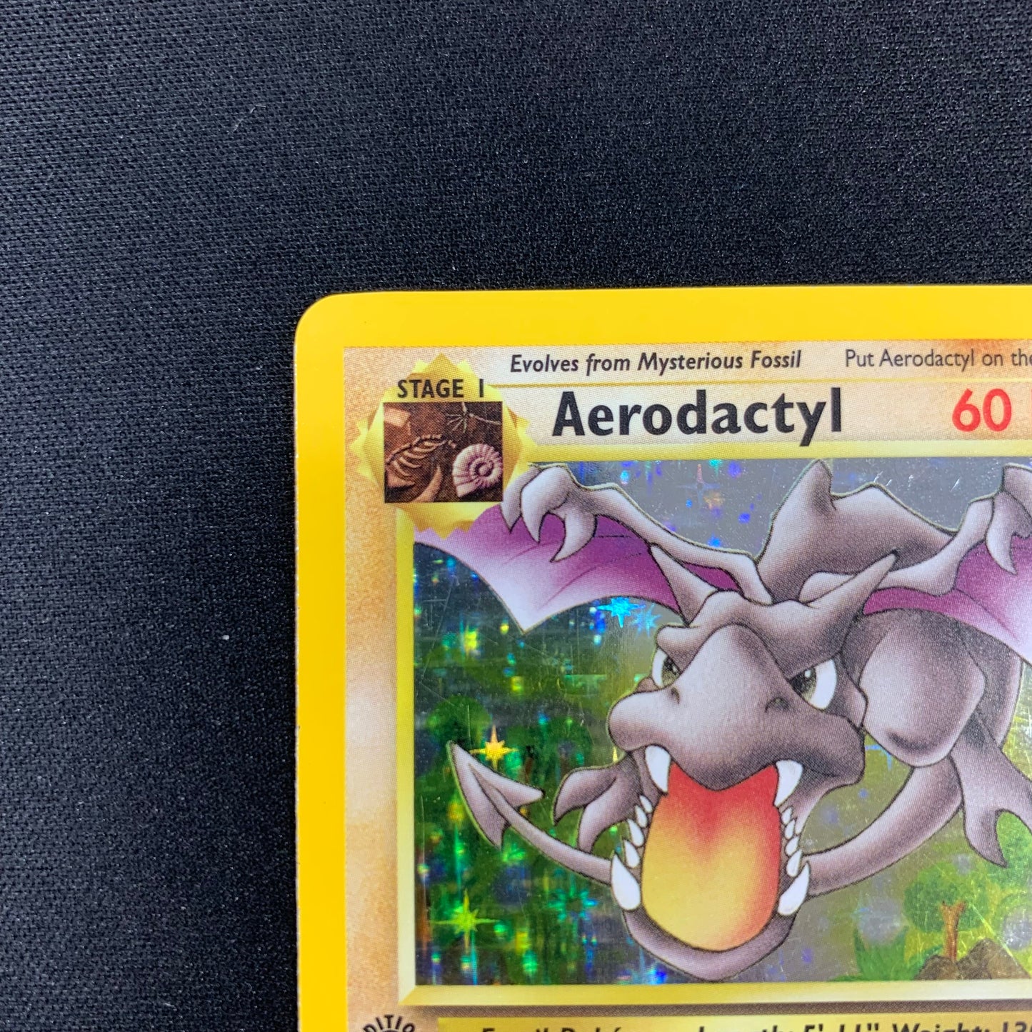 Pokémon TCG Fossil Aerodactyl 1/62 Holofoil English 1st Edition