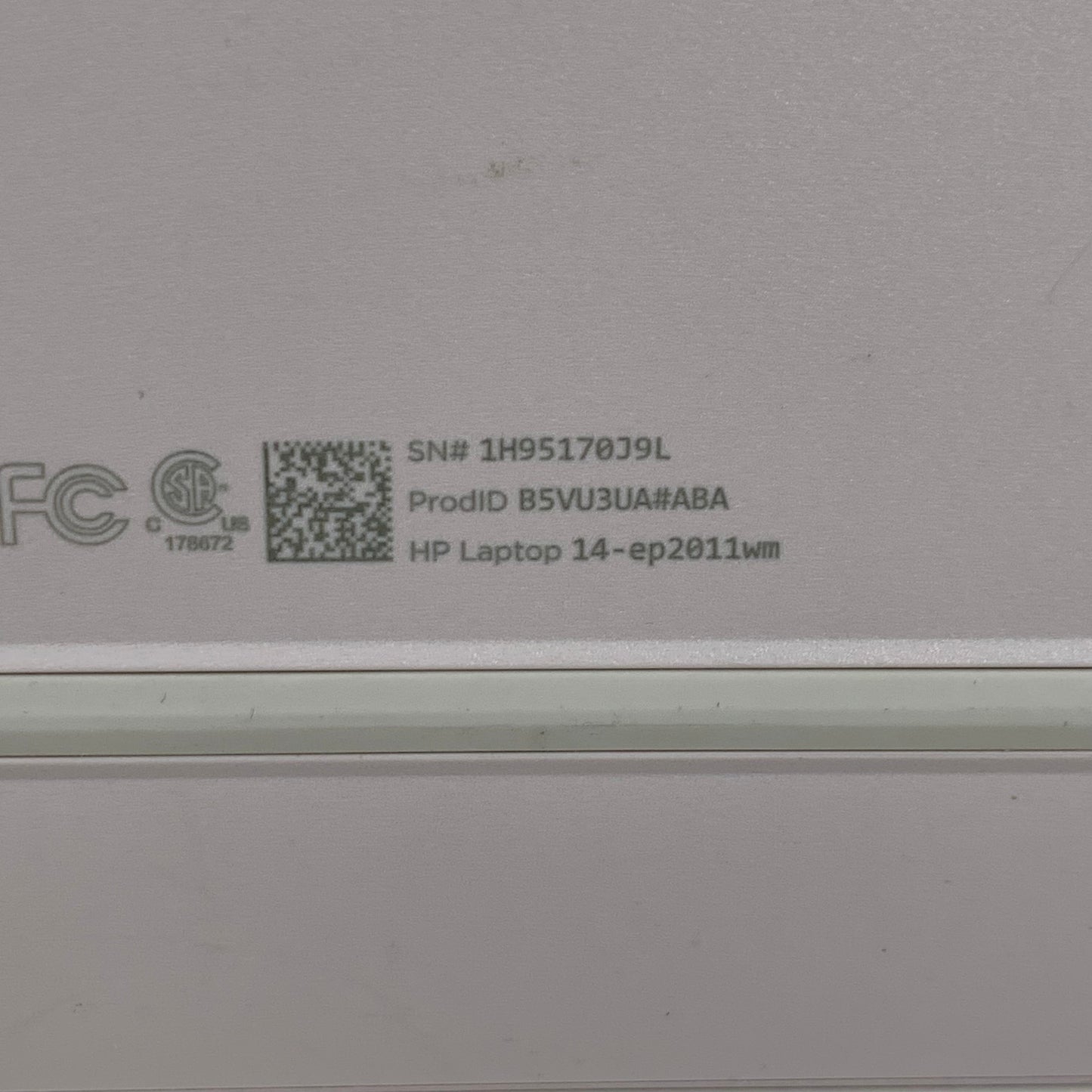 HP Laptop 14-EP2011WM 14" N150  0.8 GHz 4GB RAM 128GB SSD
