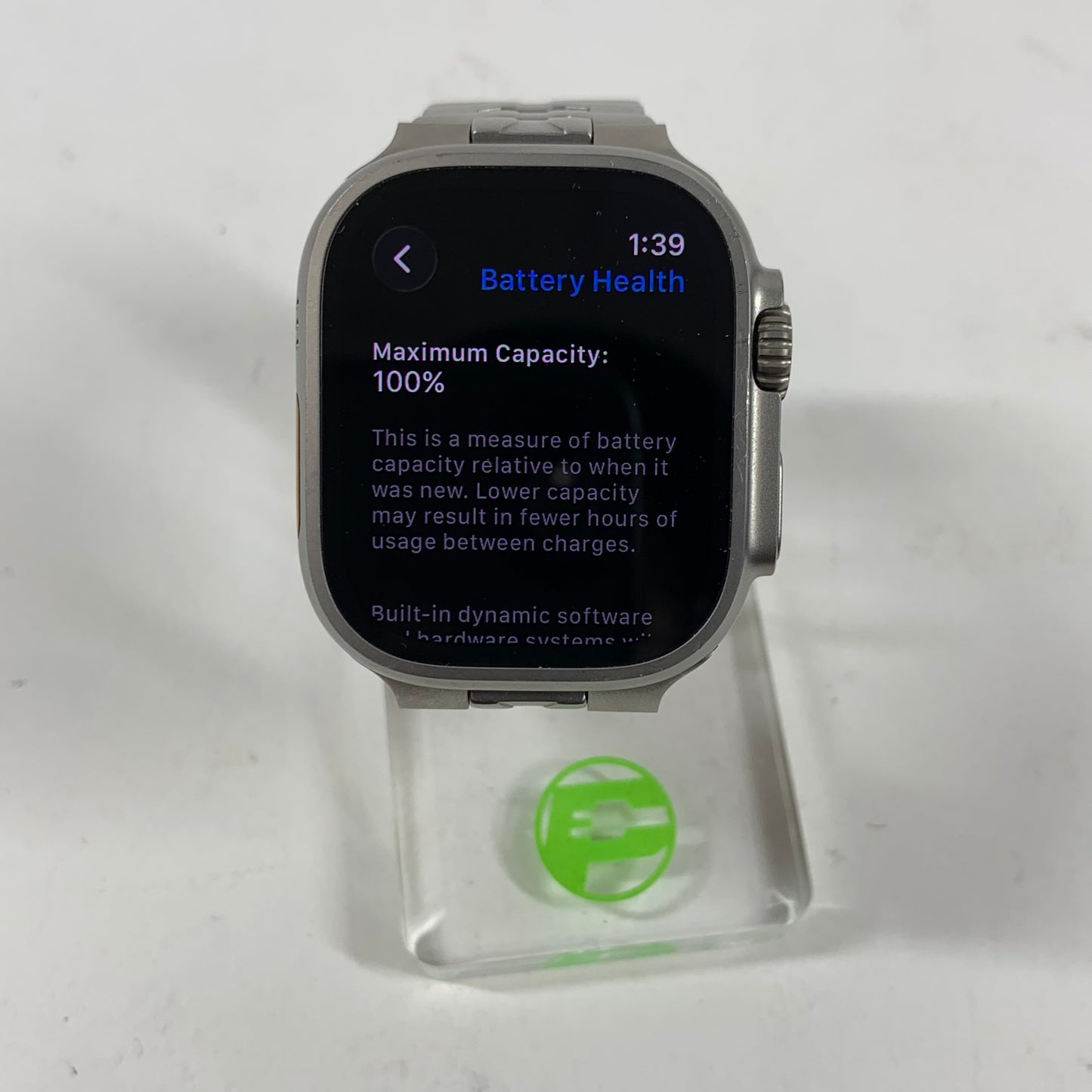 Unlocked Apple Watch Ultra 2 49MM Natural Titanium Aftermarket Band MX4D3LW/A