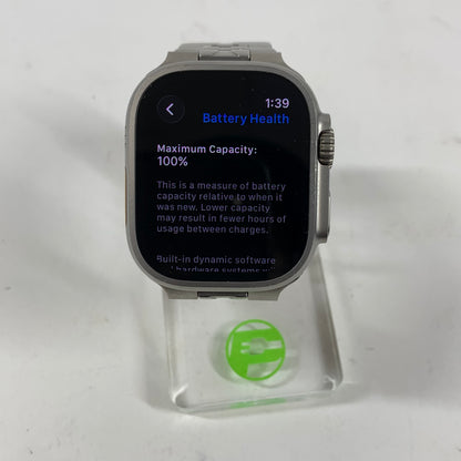Unlocked Apple Watch Ultra 2 49MM Natural Titanium Aftermarket Band MX4D3LW/A