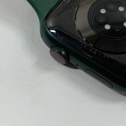 Unlocked Apple Watch Series 7 45MM Green Aluminum Green Alpine Loop MKJ93LL/A