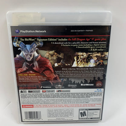 Dragon Age II [BioWare Signature Edition] (Sony PlayStation 3 PS3, 2011)
