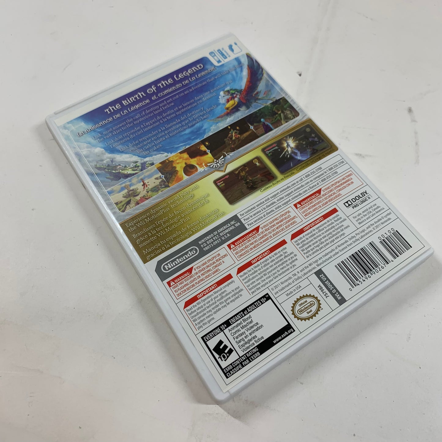 Zelda Skyward Sword [Soundtrack Bundle] (Nintendo Wii, NaN)