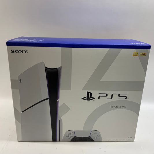 New Sony PlayStation 5 Slim Disc Edition PS5 1TB White Console Gaming System 