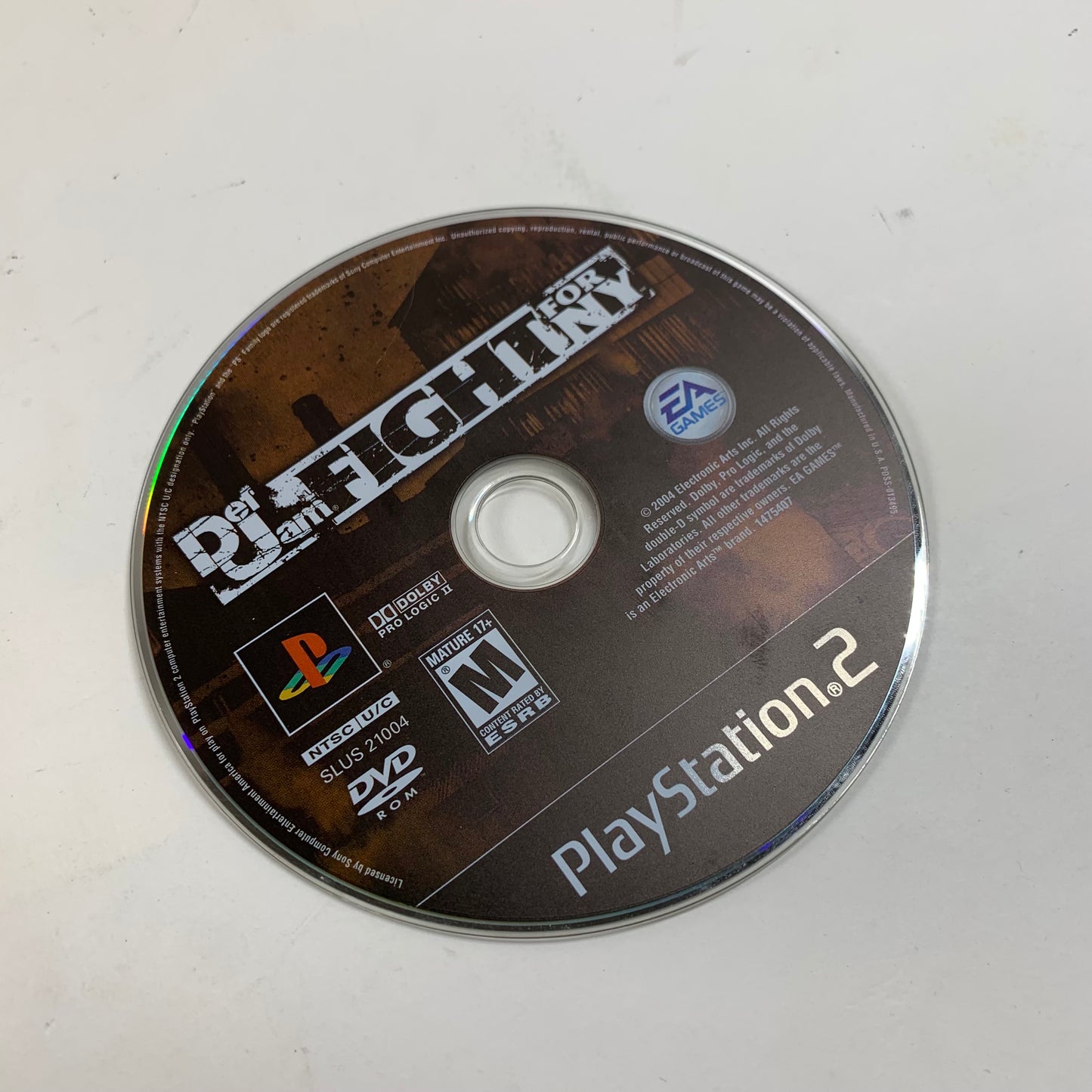 Def Jam Fight for NY (Sony PlayStation 2 PS2, 2004)