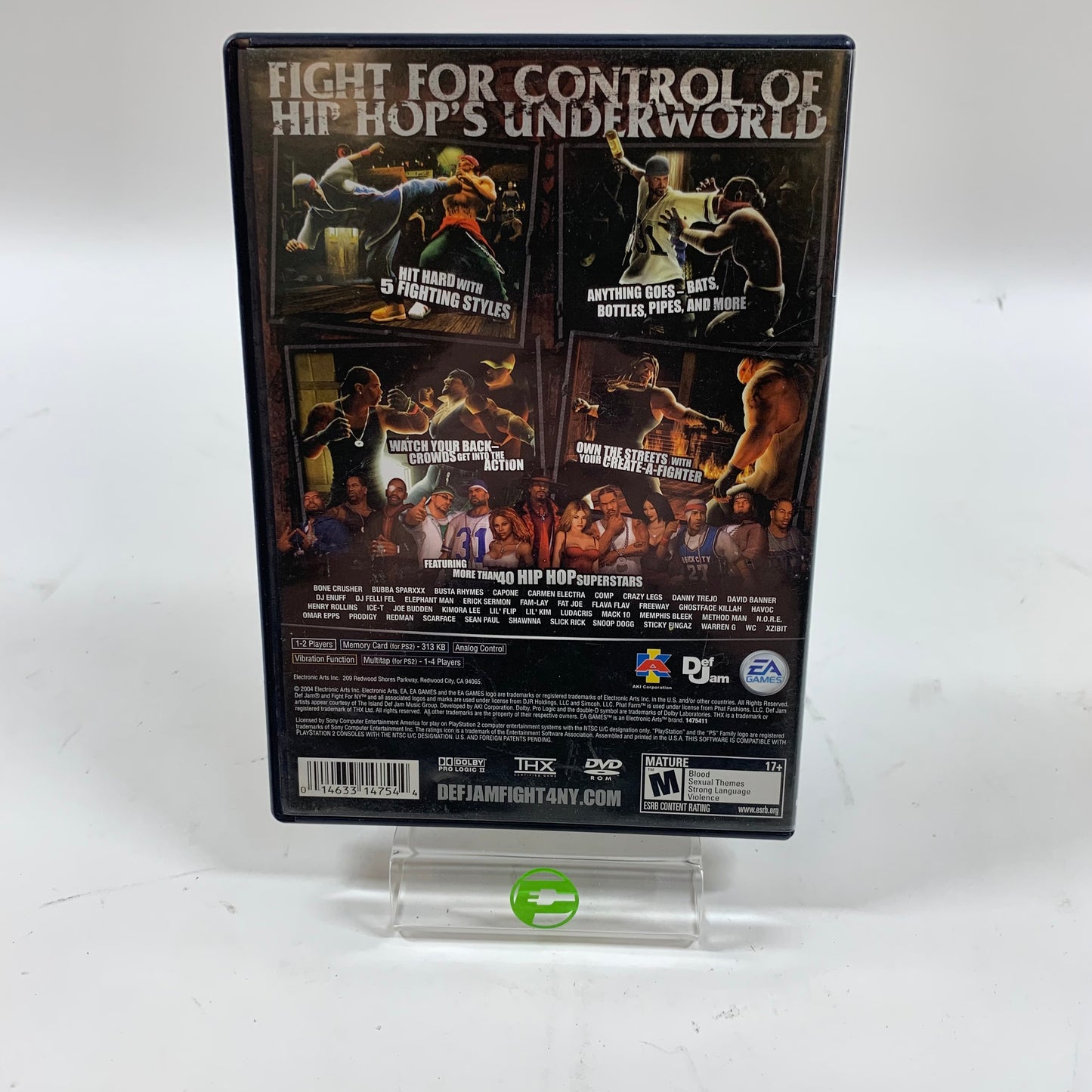 Def Jam Fight for NY (Sony PlayStation 2 PS2, 2004)