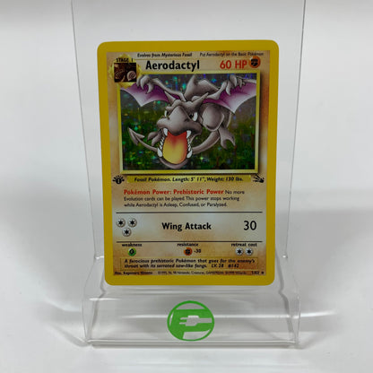 Pokémon TCG Fossil Aerodactyl 1/62 Holofoil English 1st Edition