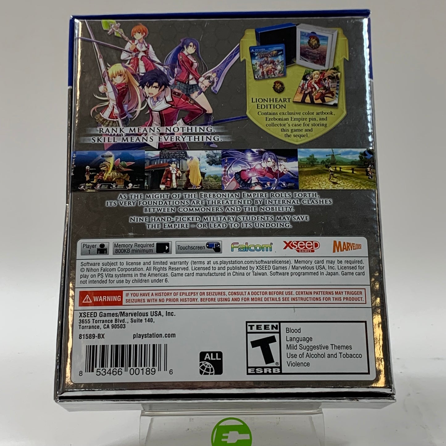 Legend of Heroes: Trails of Cold Steel [Lionheart Edition] (PS Vita, 2015)