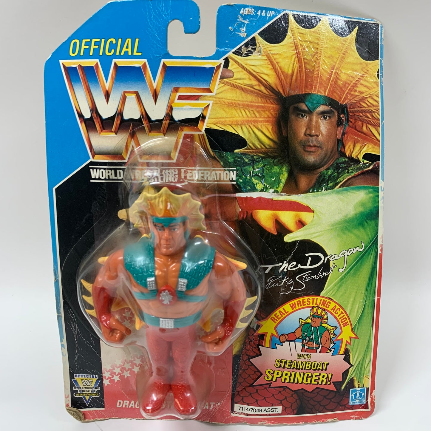 WWF HASBRO Series Real Wrestling Action Ricky Series 4 Action Figure 7114/7049