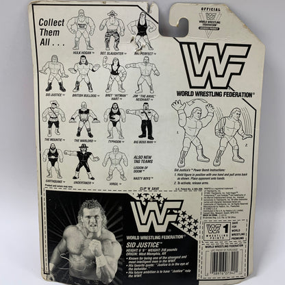 WWF Sid Vicious Justice Hasbro Wrestling Figure WWE Blue Card Series 5 7342/7275