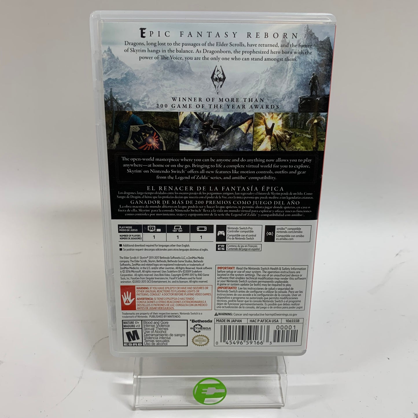 Elder Scrolls V: Skyrim (Nintendo Switch, 2017)