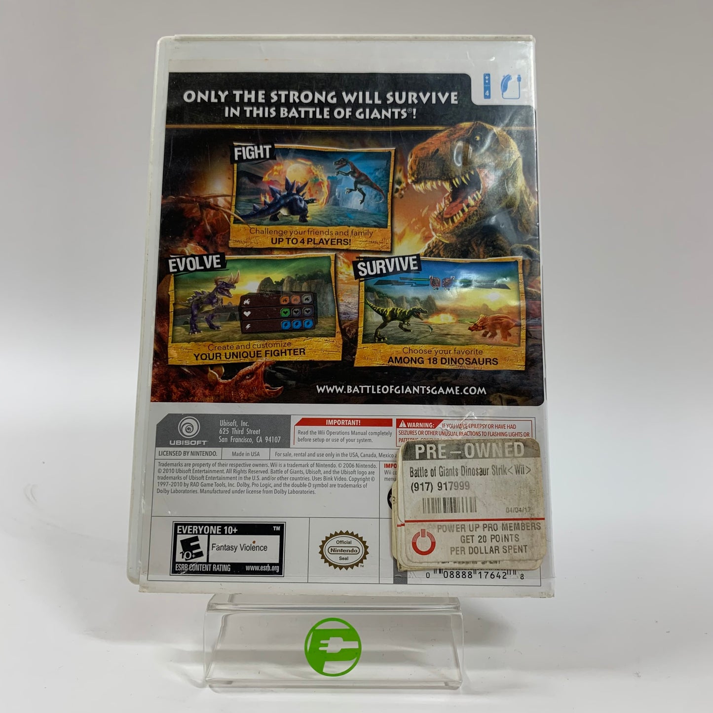 Battle of Giants: Dinosaurs Strike (Nintendo Wii, 2010)