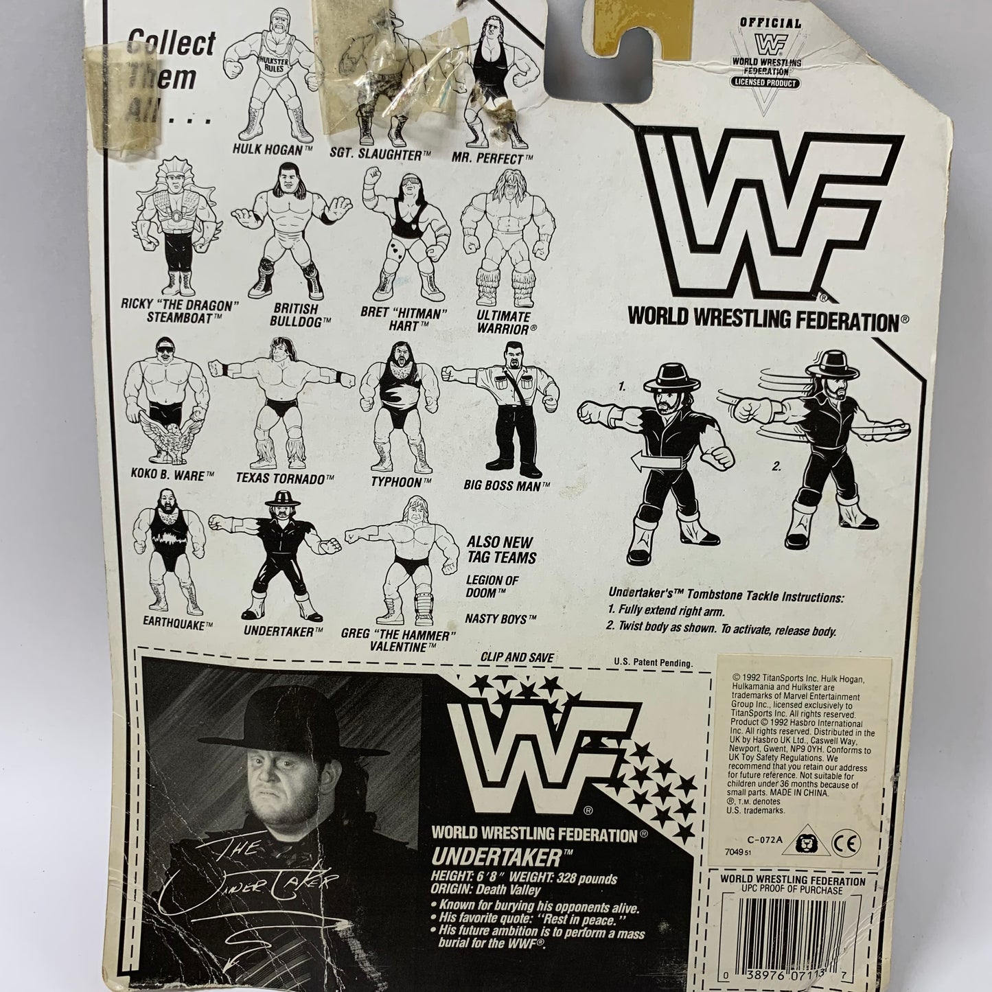 Harbro WWF Hasbro Undertaker Series 4 7113/7049
